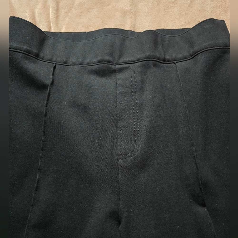 Spanx Ponte Perfect Fit Hi-Rise Flare Pants Tall Seamed Leg Black Pull-on Sz 1x - Picture 6 of 9